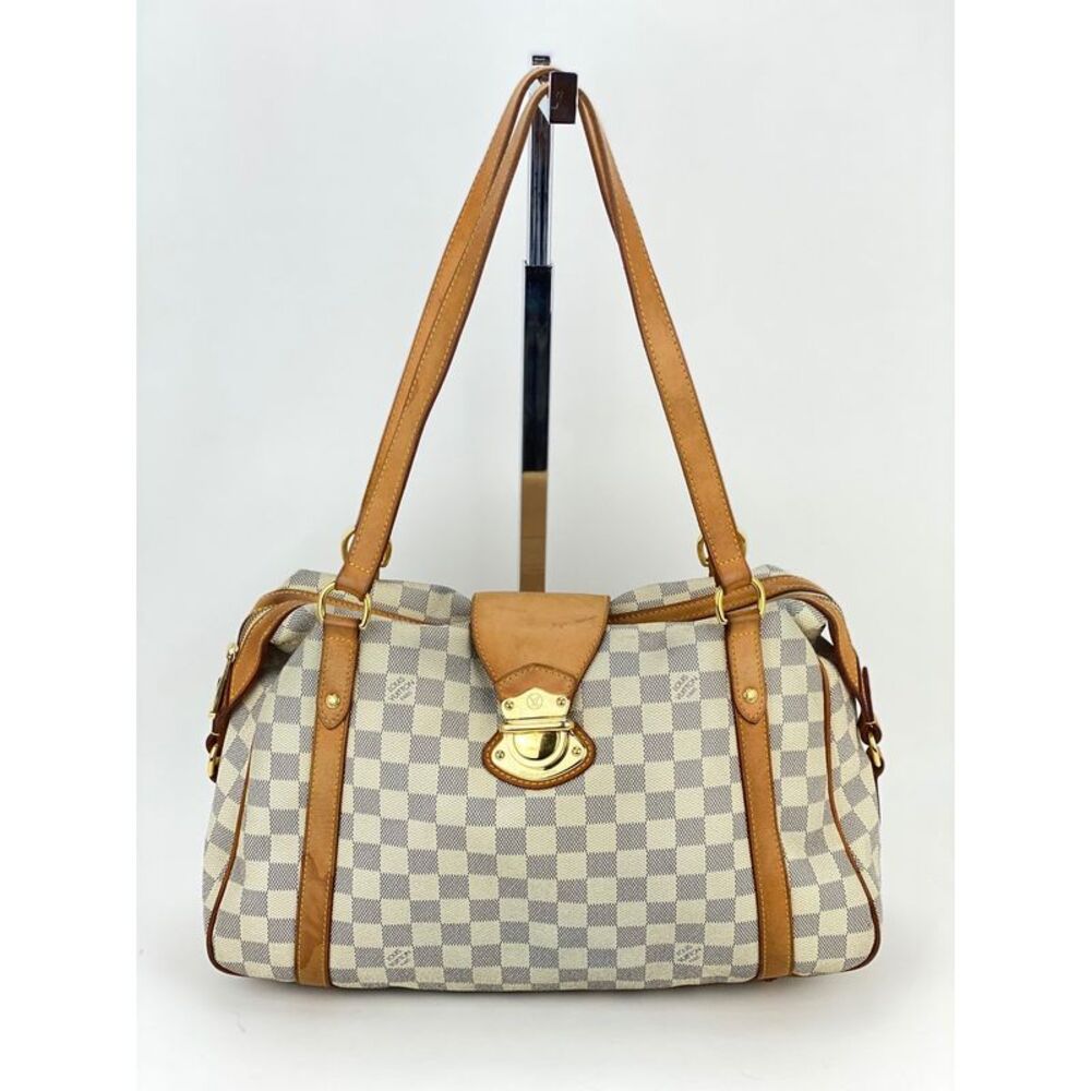 Louis Vuitton Stresa PM Shoulder Hand Bag Damier Azur Canvas N42220